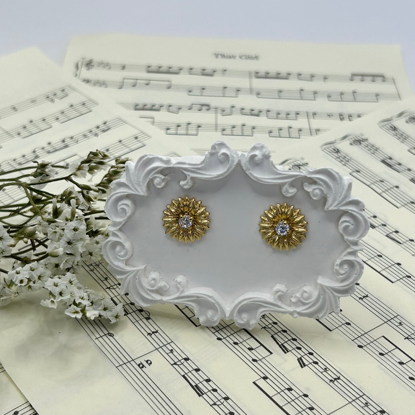 Nouveau! Boucles d’oreilles Éclat de Tournesol