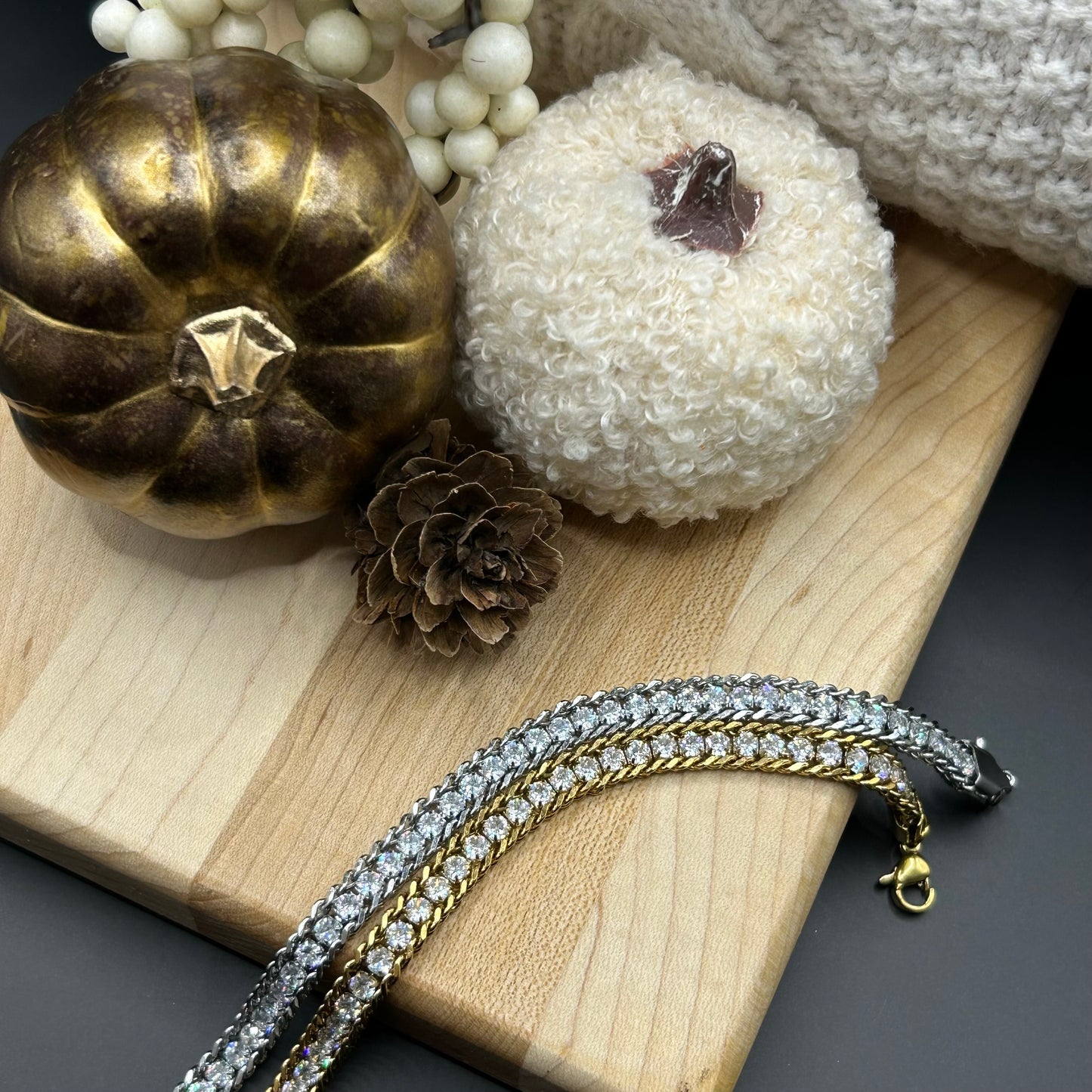 Nouveau! Bracelet Élegancia Dorée pour femme Maison M Bijoux