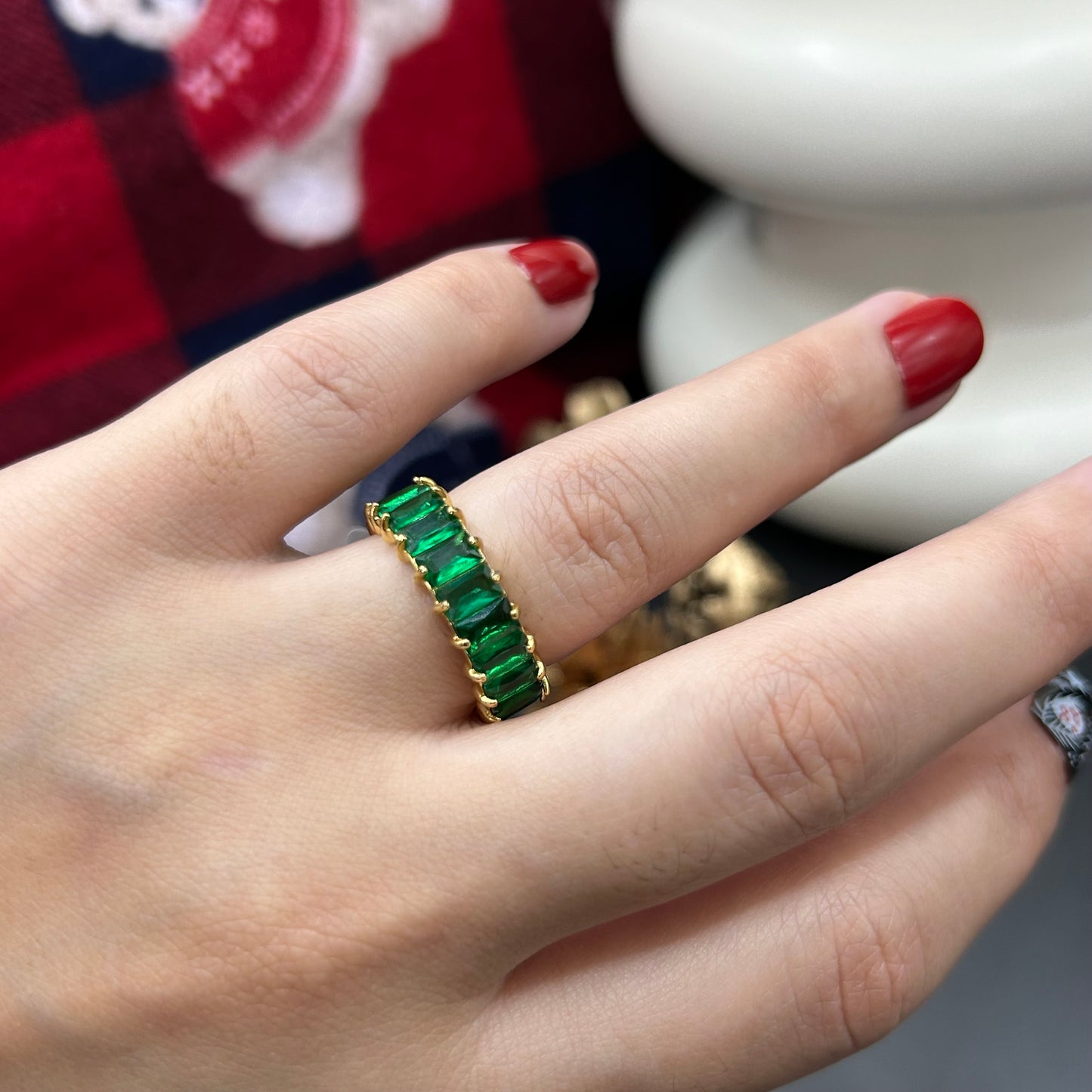 Nouveau! Bague Royale Verte Maison M Bijoux