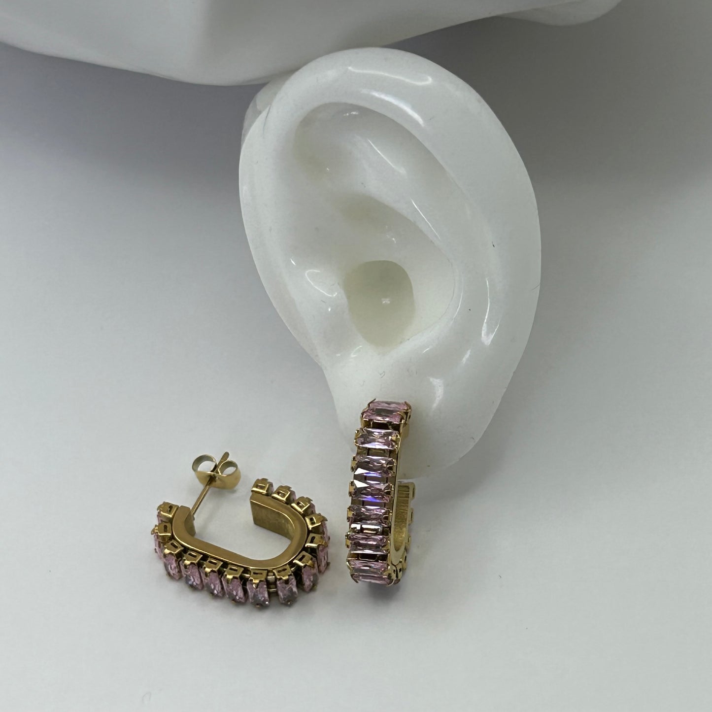 Nouveau! Boucles d’oreilles Royale Rose Maison M Bijoux