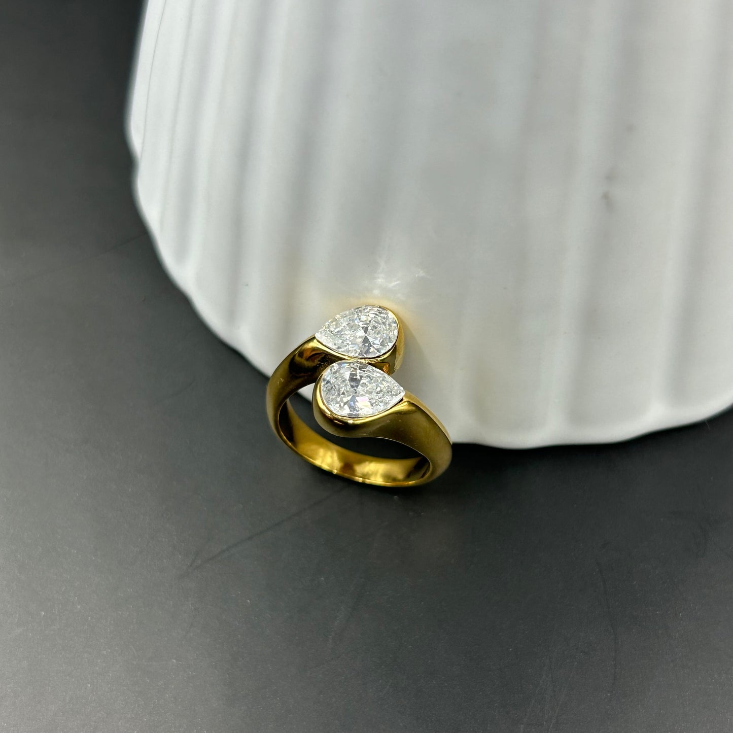 Nouveau! Bague LarmeDorée Maison M Bijoux