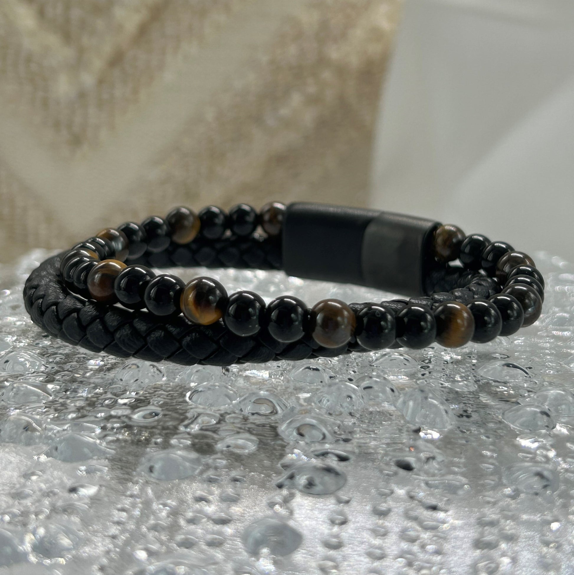 Bracelet Œil de tigre pour homme - Maison M Bijoux