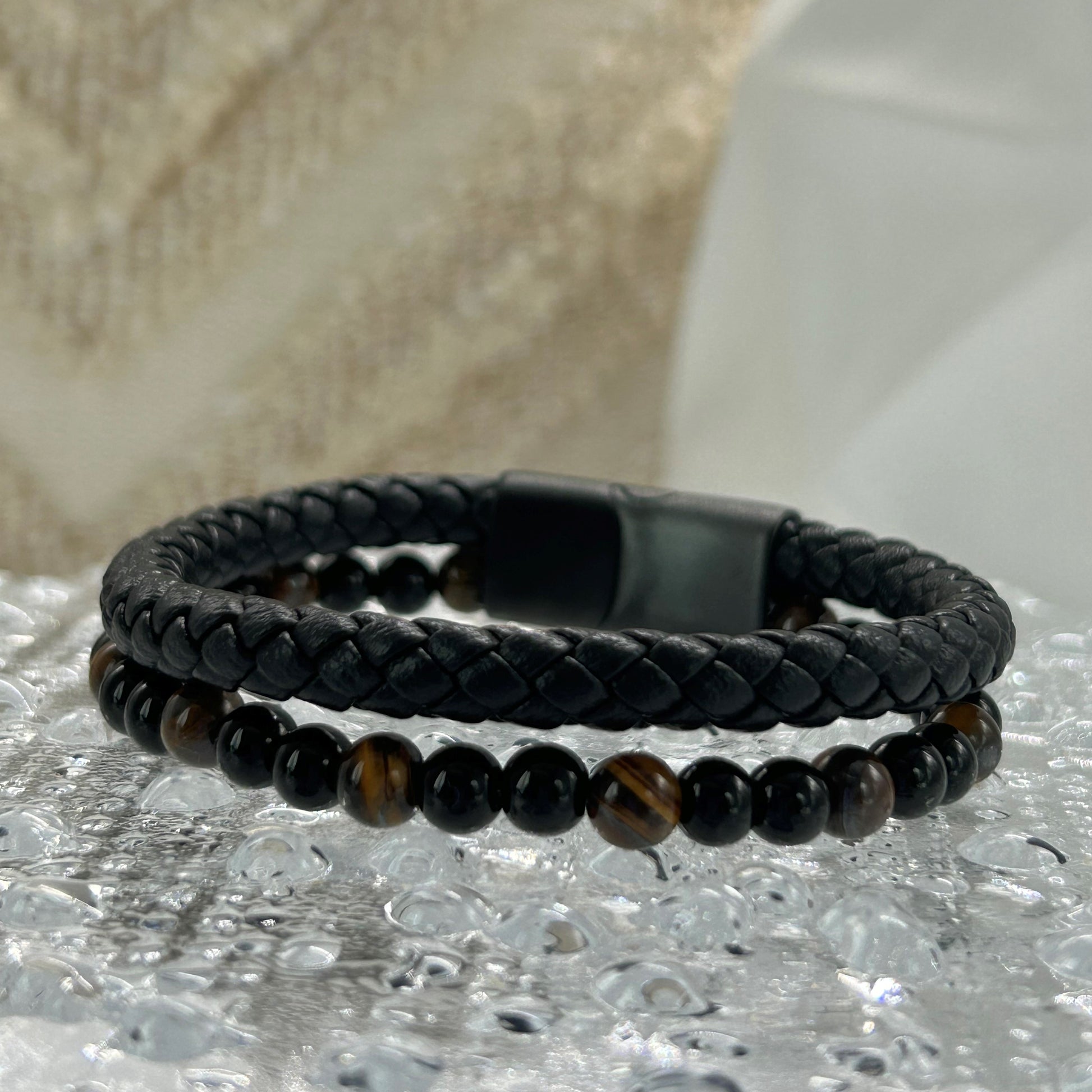 Bracelet Œil de tigre pour homme - Maison M Bijoux