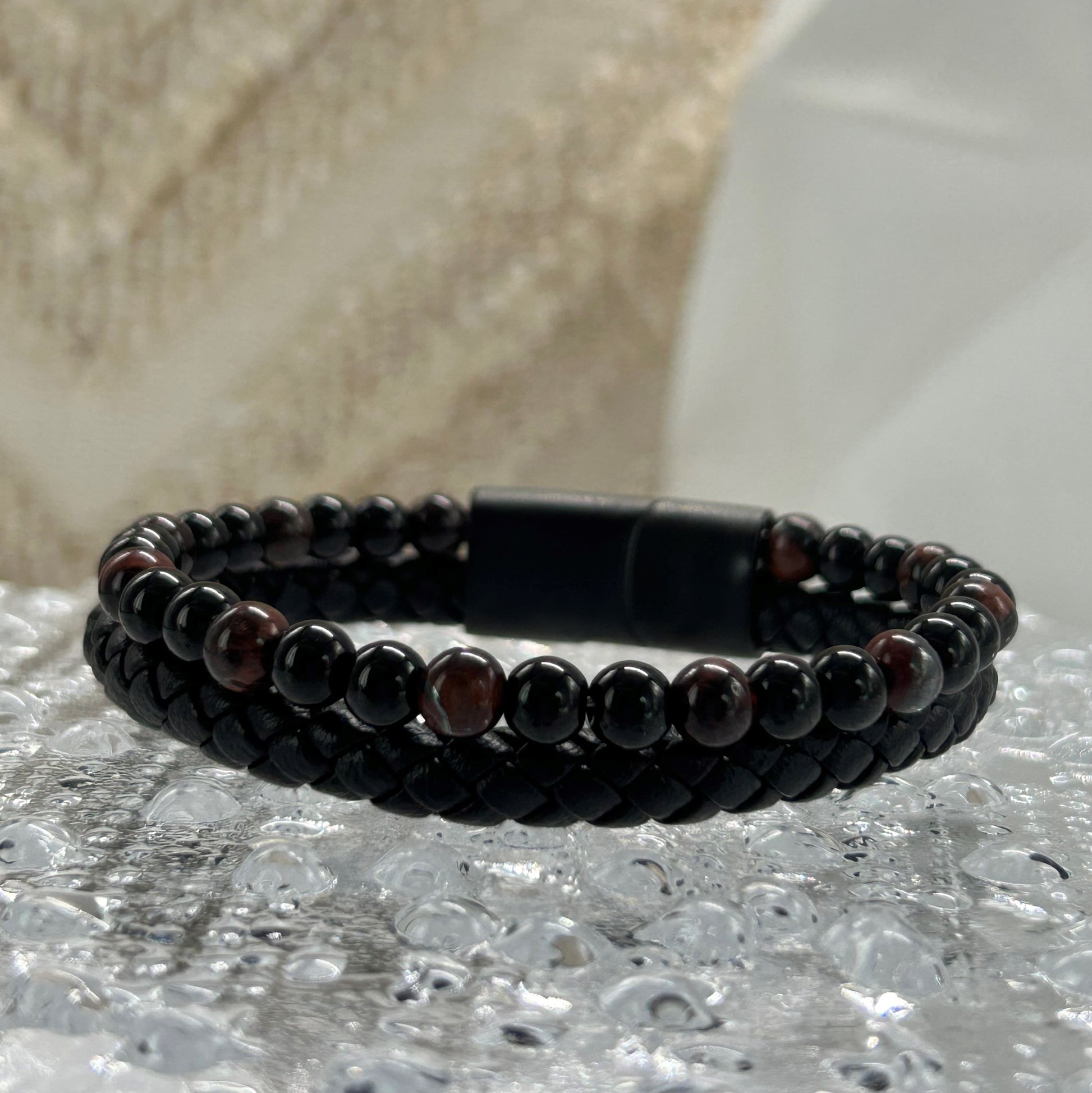 Bracelet Œil de tigre pour homme - Maison M Bijoux