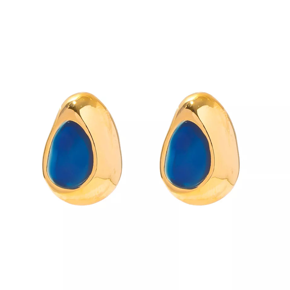 Nouveau! Boucles d'oreilles Éléonore bleu - Maison M Bijoux