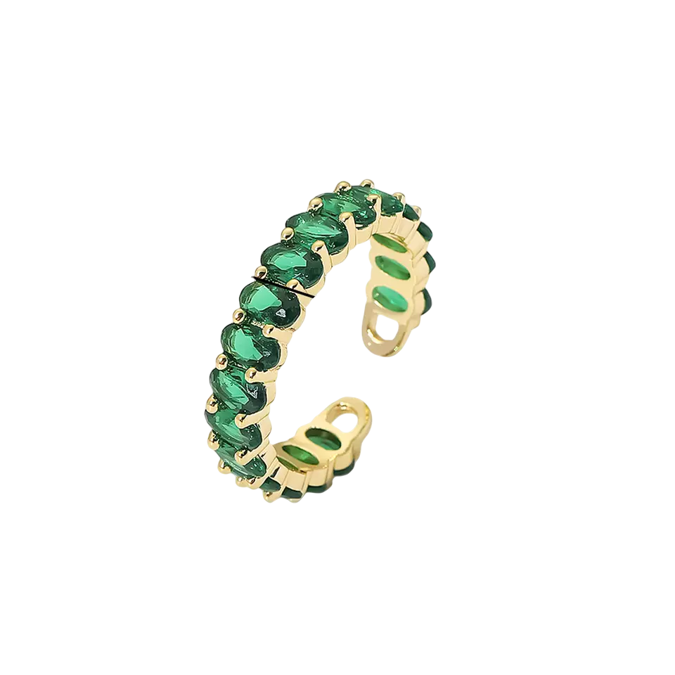 Nouveau! Bague Helena vert - Maison M Bijoux